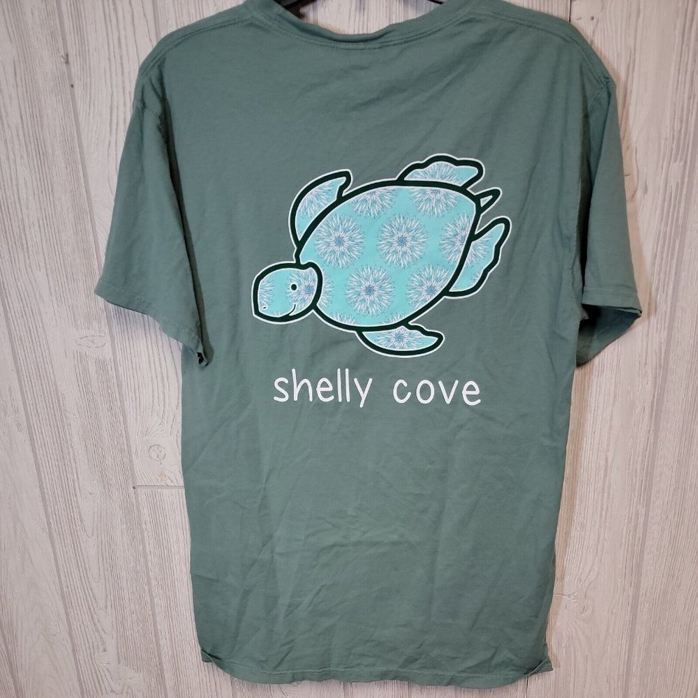 NWT Comfort Wash Shelly Cove Seafoam Green Mens Medium Short Sleeve Shirt
